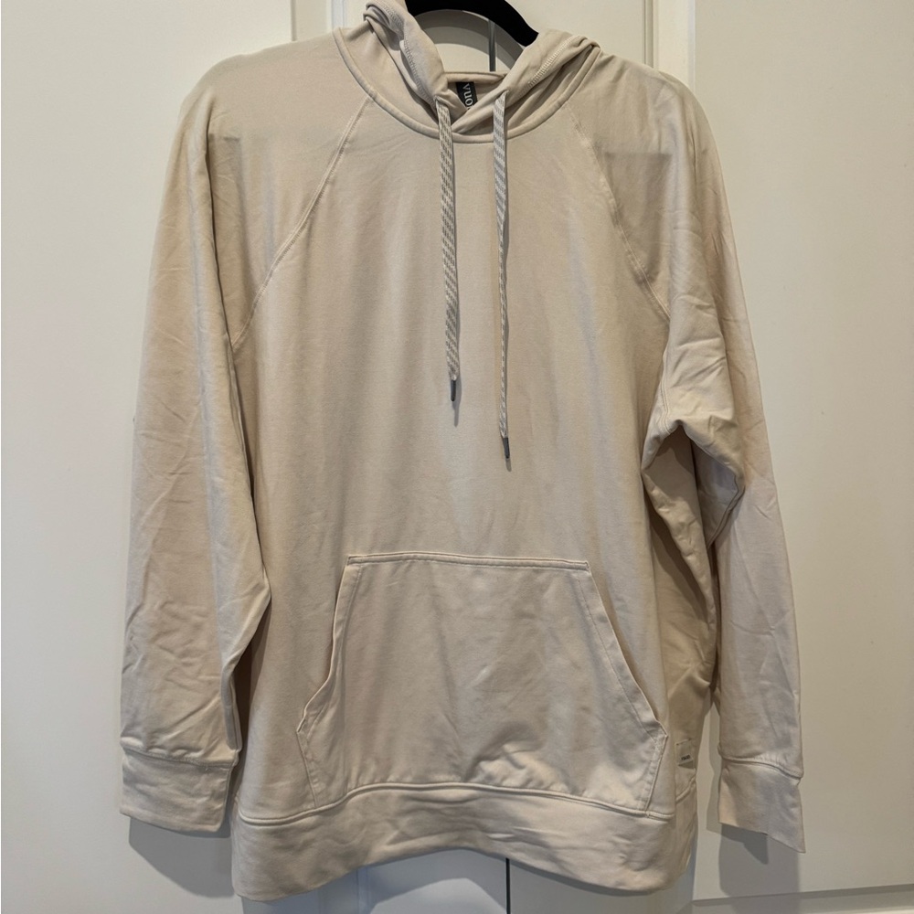 Vuori Beige Hoodie with Drawstring